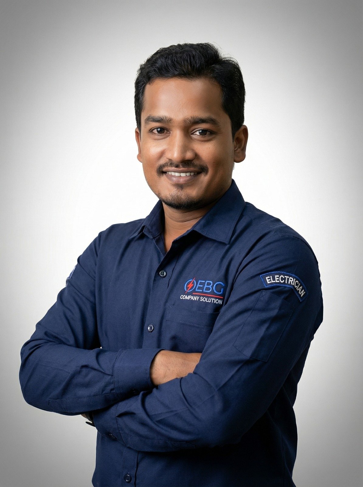 Electrician in Malakpet Hyderabad working on electrical panel